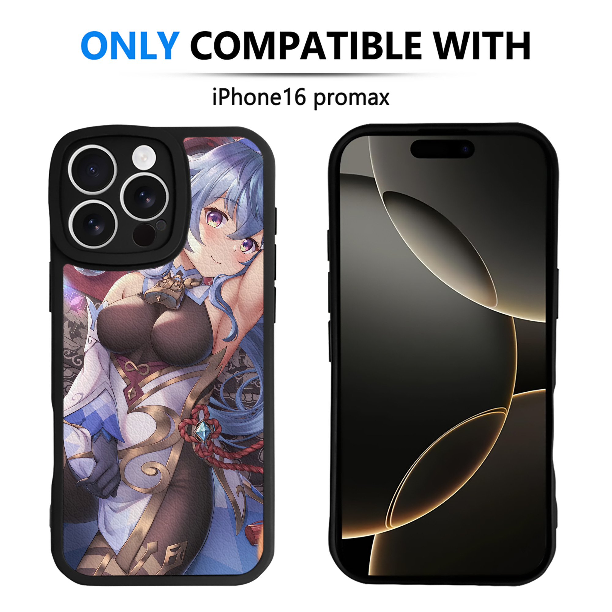 げんし神 genshin 【iPhone 16シリーズ対応】シリコンスマホケース（レザー調） 材質：シリコン